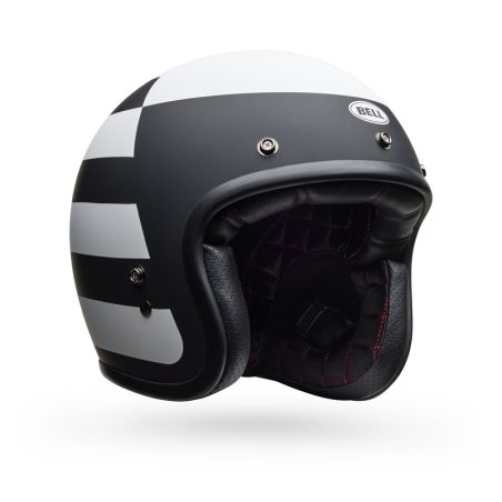 Casco BELL Custom 500 - Parlor Matte Black/White - motoscamaralweb.com