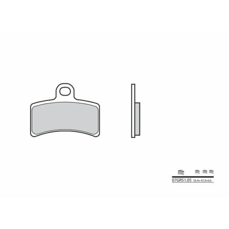 Pastillas de freno orgánicas Brembo 07GR5105 - motoscamaralweb.com