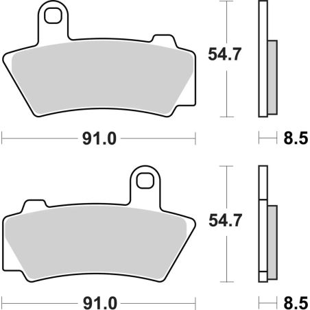 BREMBO Sintered Brake pads - 07BB41SP - motoscamaralweb.com