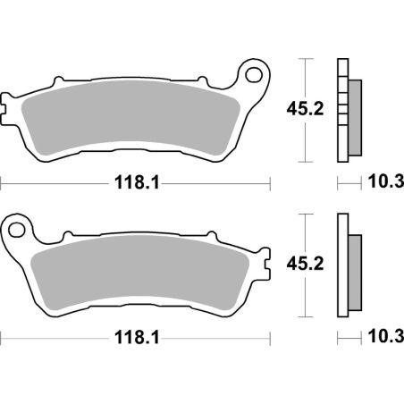 BREMBO Sintered Brake pads - 07HO66SP - motoscamaralweb.com