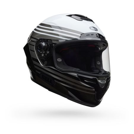 Casco BELL Race Star DLX Flex - Dash Gloss White/Black - motoscamaralweb.com
