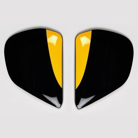 Cubiertas laterales ARAI ROBERTS Amarillo (Compatible sistema VAS-V) - motoscamaralweb.com