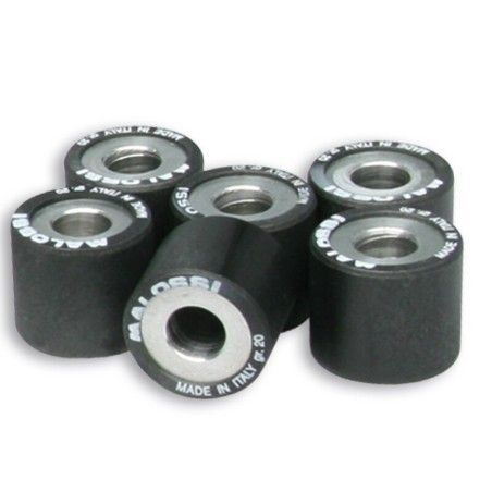 Rodillos de variador MALOSSI 25x22.2mm 24gr - 6 piezas- motoscamaralwe