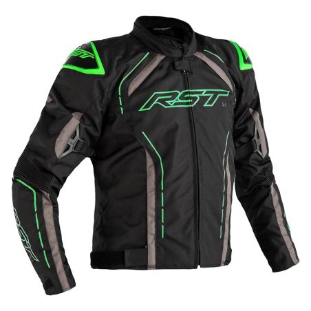 Chaqueta (Textil) RST S-1 Negro/Gris/Verde Neon. 50 EU/Talla S - motoscamaralweb.com