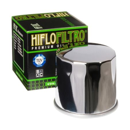 Filtro de aceite HIFLOFILTRO cromo - HF138C - motoscamaralweb.com