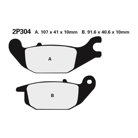 Juego pastillas de freno NISSIN 2P304NS Tra. XL125V Varadero 01-04 - motoscamaralweb.com