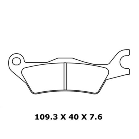 Juego de pastillas sinterizadas CL BRAKES (1258A3+) - motoscamaralweb.com