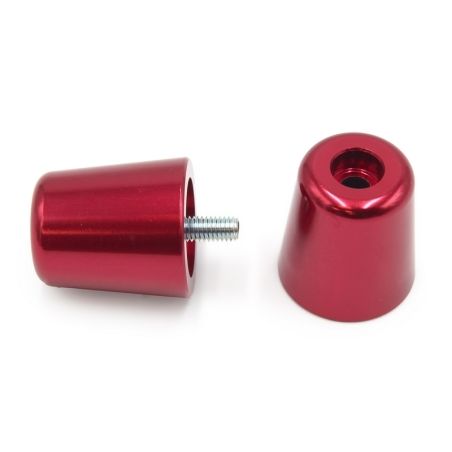 Juego contrapesos manillar V PARTS aluminio Piaggio rojo - motoscamaralweb.com