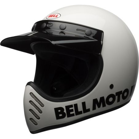 Casco BELL Moto-3 Classic - Blanco brillo - motoscamaralweb.com