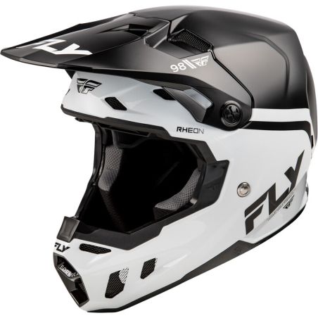 Casco FLY RACING Formula CC Objective - Negro / Blanco - motoscamaralweb.com