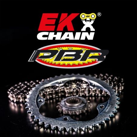 Kit cadena EK/PBR 520SRX2 14/44 - corona estándar - motoscamaralweb.com