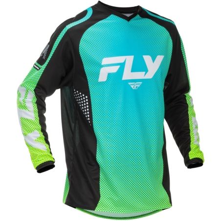 Camiseta FLY RACING F-16 - Aqua/negro/blanco - motoscamaralweb.com