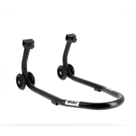 Caballete delantero BIHR Home Track color negro mate y ruedas negras - motoscamaralweb.com