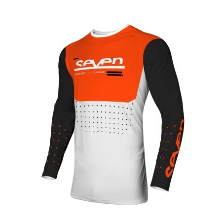 Camiseta infantil SEVEN Vox Aperture - Blanco / Naranja - motoscamaralweb.com