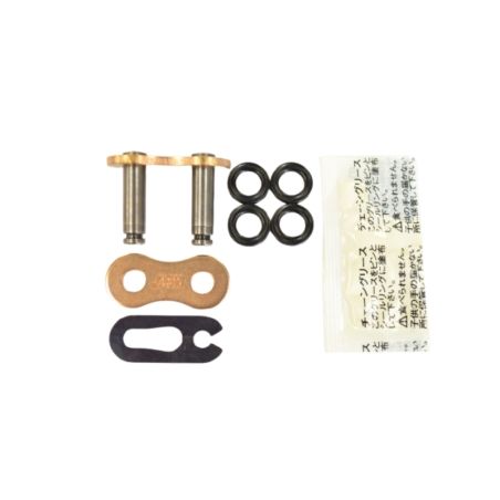 Enganche de cadena EK tipo clip semi abierto 520SRX2 QX-Ring 520 - Dorado / Dorado - motoscamaralweb.com