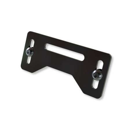 Placa de montaje HIGHSIDER pro - negro - 1 pieza - motoscamaralweb.com