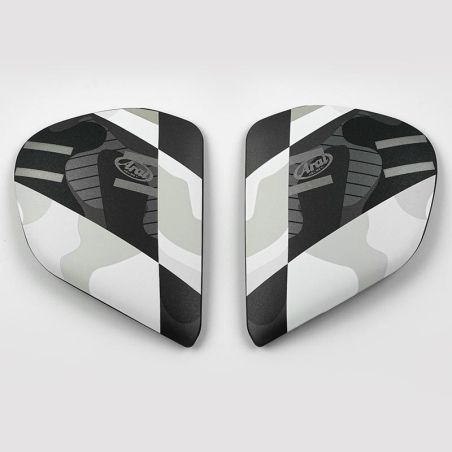 Cubiertas laterales ARAI PATCH Blanco (Compatible sistema VAS-V) - motoscamaralweb.com