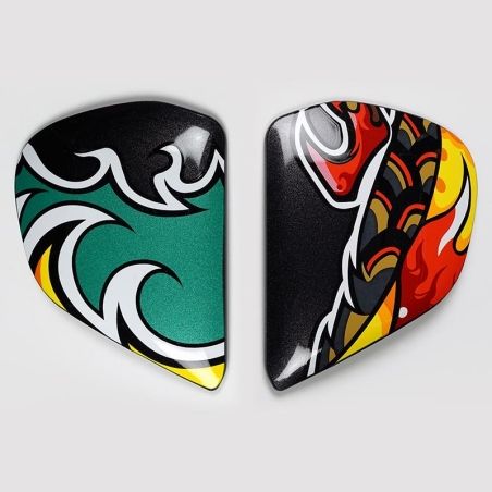 Cubiertas laterales ARAI NAKASUGA Réplica (Compatible sistema VAS-V) - motoscamaralweb.com