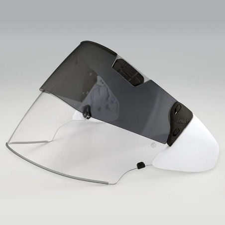 Kit ARAI Pro Shade VAS-Z (Pantalla Transparente+Visor solar). Blanco - motoscamaralweb.com