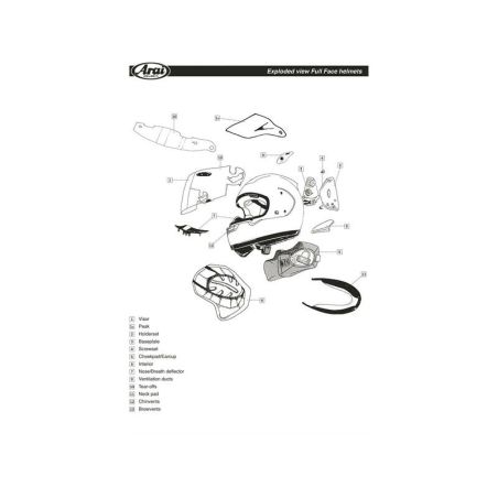 Cubiertas laterales ARAI MAVERICK GP Réplica (Compatible sistema VAS-V) - motoscamaralweb.com