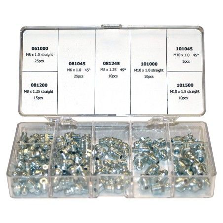 SURTIDO ENGRASADORES 100 PZ METRICA UNIVERSAL- motoscamaralweb.com
