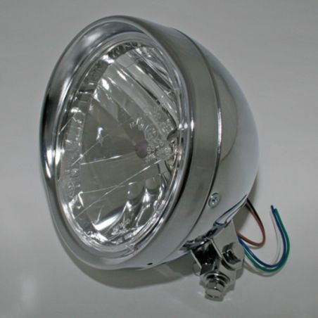 Faro delantero HIGHSIDER smart Cruiser - 6 1/2 inch - cromado - 1 pieza - motoscamaralweb.com