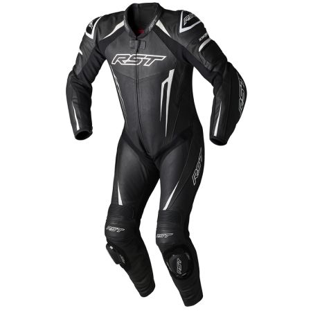 Mono de piel RST TracTech Evo 5 CE hombre - Negro /Blanco / Negro - motoscamaralweb.com