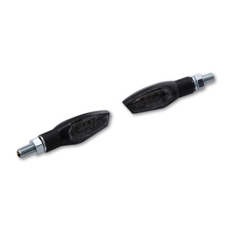 Intermitente LED HIGHSIDER smart Nova - cristal ahumado - homologado E - par - motoscamaralweb.com