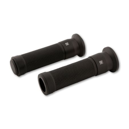 Puños SHIN YO Marano negro 7 / 8 (22.2 mm) - motoscamaralweb.com