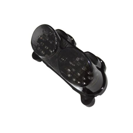 Piloto trasero LED HIGHSIDER smart estilo Kawasaki - cristal ahumado - homologado E - 1 pieza - motoscamaralweb.com