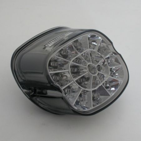 Piloto trasero LED HIGHSIDER smart HD style - cristal ahumado - homologado E - 1 pieza - motoscamaralweb.com