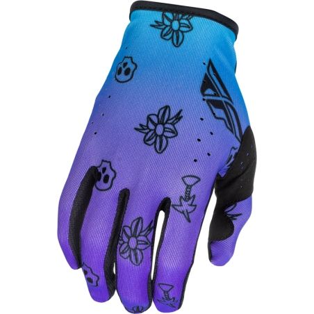 Guantes FLY RACING Lite Outline Special Edition - violeta/azul/negro - motoscamaralweb.com