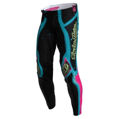 Pantalón TROY LEE DESIGNS SE Ultra Membrane - Negro/Amarillo - motoscamaralweb.com