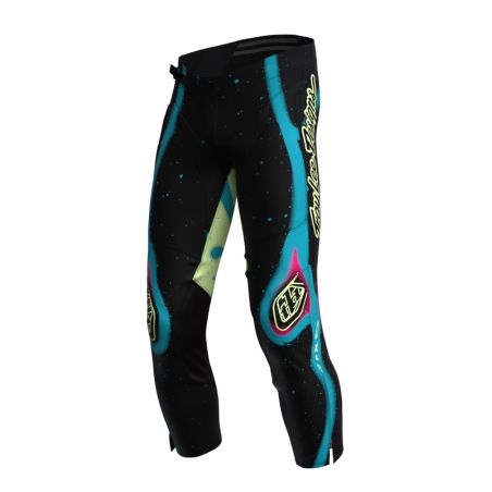 Pantalón infantil TROY LEE DESIGNS GP Pro Membrane - Negro/Amarillo - motoscamaralweb.com