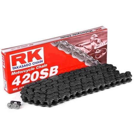 Cadena RK 420SB con 118 eslabones negro - motoscamaralweb.com