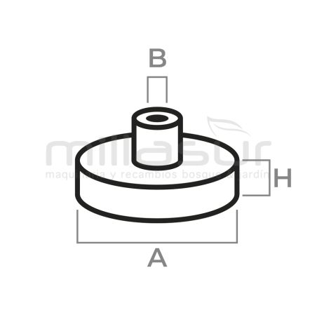 CAMPANA EMBRAGUE PIÑON RECAMBIABLE 3/8 STIHL 038. MS380. MS381 - motoscamaralweb.com