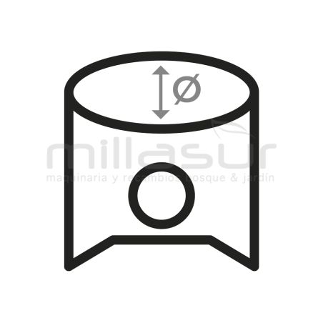 PISTON COMPLETO AIP HUSQVARNA 385 (54mm) - motoscamaralweb.com