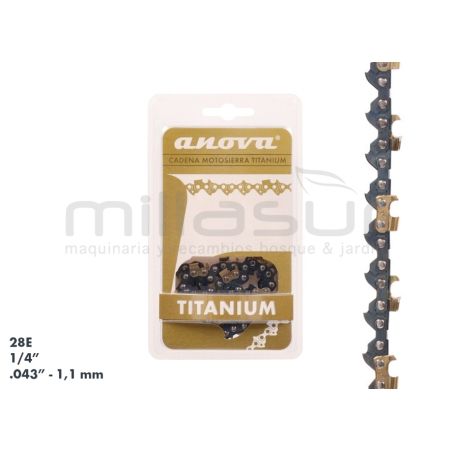 CADENA ANOVA TITANIUM 1/4 - .043 - 28 E - motoscamaralweb.com