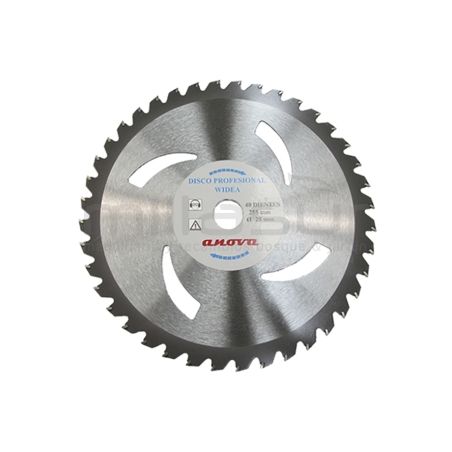 DISCO DE WIDIA 40 DIENTES 255x2x25.4 - motoscamaralweb.com