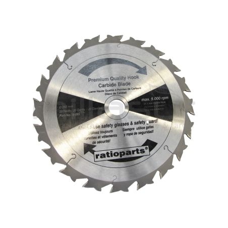 DISCO DE WIDIA 250x2.8x20 ( CON ANTIRREBOTE CURVO) - motoscamaralweb.com