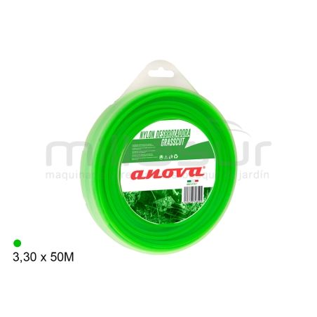 NYLON ANOVA GRASSCUT DISPENSER REDONDO 3.30 x 50 m. - motoscamaralweb.com