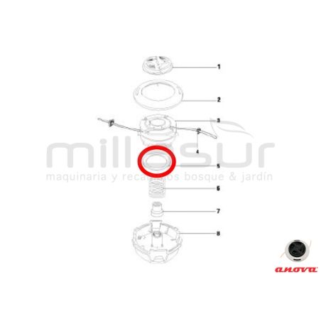ARANDELA CABEZAL EASYCUT 26 ( 55-1785) - motoscamaralweb.com