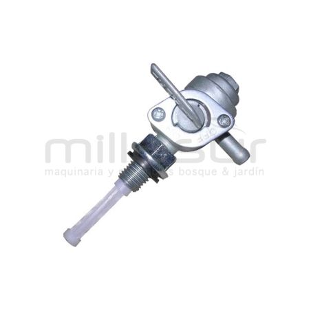 LLAVE DE GASOLINA CON VASO ROSCA MACHO M10 X 1.25 - TUBO 7mm - motoscamaralweb.com