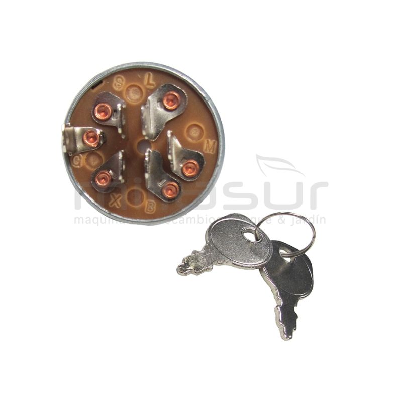 LLAVE CONTACTO ARRANQUE TRACTORES 6 POLOS/3 POS. - motoscamaralweb.com