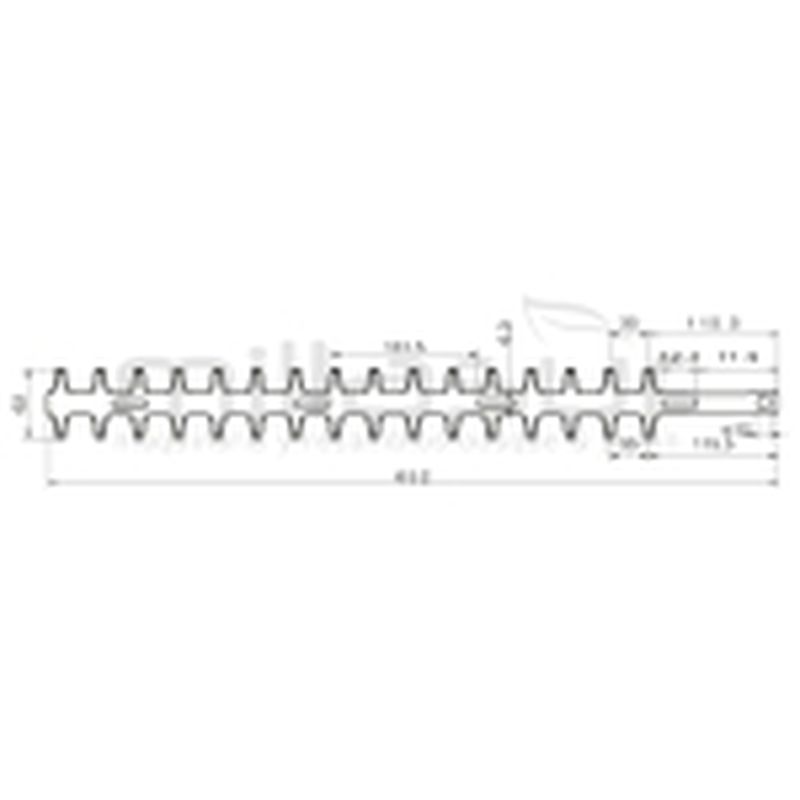 PEINE CORTASETOS INTERIOR 652MM ADAPTABLE A ALPINA TS24 ... - motoscamaralweb.com