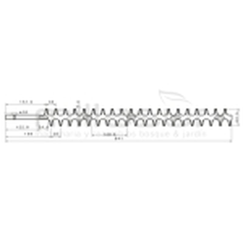 PEINE CORTASETOS INTERIOR Y EXTERIOR 841MM ADAPTABLE A KAAZ TM320. TM3200K ... - motoscamaralweb.com