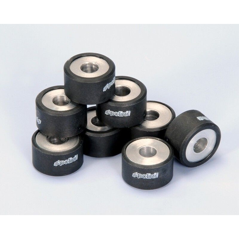 Rodillos de variador POLINI 25x14.8mm 12gr - 8 piezas- motoscamaralweb