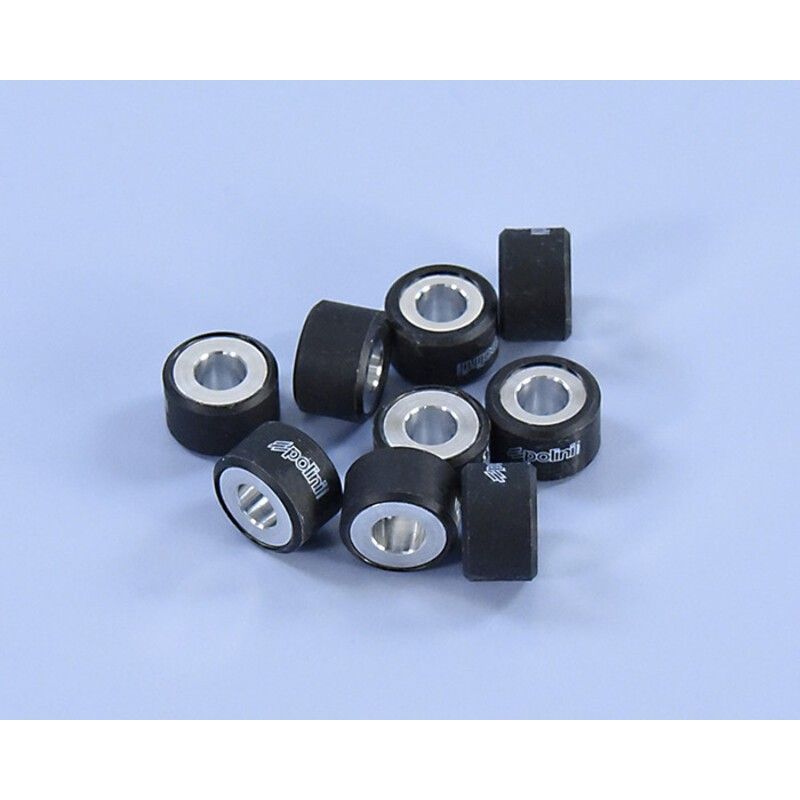 Rodillos de variador POLINI 19x12mm 7.6gr - 9 piezas- motoscamaralweb.