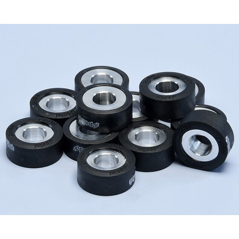Rodillos de variador POLINI 25x19mm 15gr - 9 piezas- motoscamaralweb.c