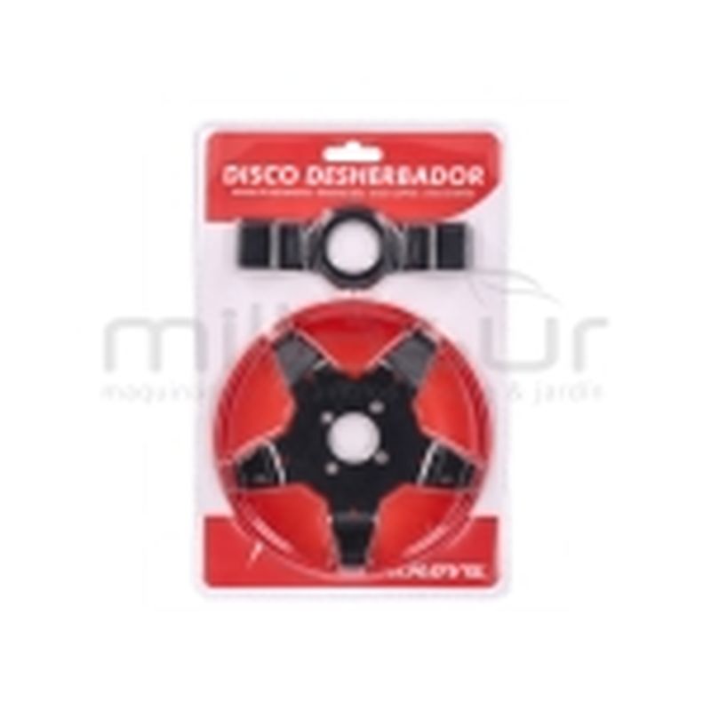 DISCO DESBROZADORA ANTI-HIERBAS CON PROTECTOR SUPERIOR 145MM (CON CUCHILLAS 2 Y 5 PUNTAS) - motoscamaralweb.com